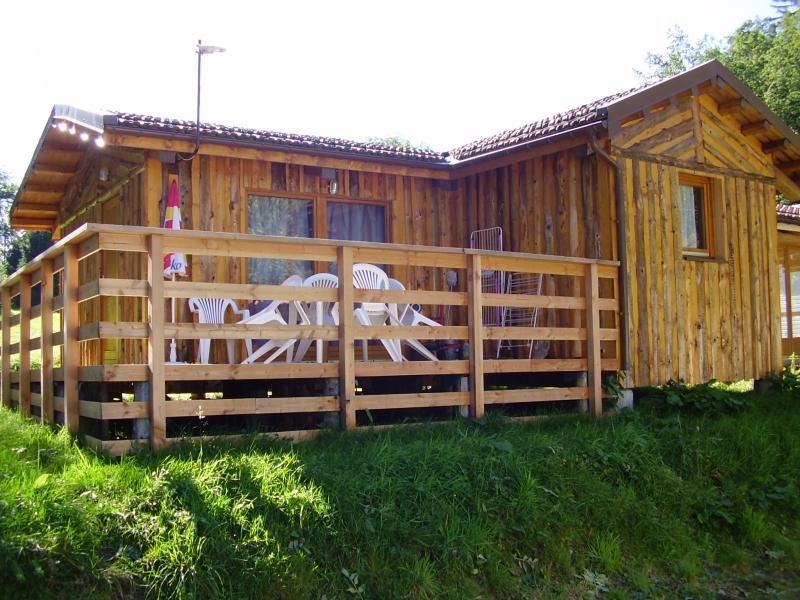 fichier article, Un chalet en bois au camping